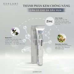Kem Chống Nắng Usolab Sun Block Matte 50ml - SPF 50+ Cho Da Dầu Mụn, Chống Nắng Hiệu Quả, Ngăn Ngừa Mụn và Lão Hóa Da