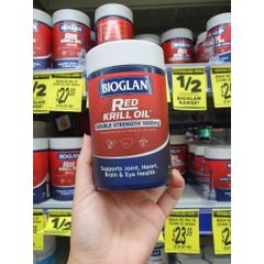 Dầu Nhuyễn Thể Bioglan Red Krill Oil 1000mg - Thực Phẩm Chức Năng Tăng Cường Sức Khỏe Tim Mạch - 60 Viên Omega-3 Chất Lượng Cao