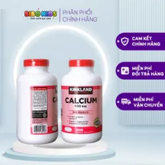 Viên uống bổ sung Canxi Kirkland Calcium 600mg và Vitamin D3 500 viên