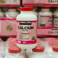 Viên uống bổ sung Canxi Kirkland Calcium 600mg và Vitamin D3 500 viên