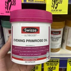 Tinh dầu hoa anh thảo Swisse Evening Primrose Oil của Úc 200 viên