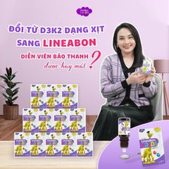 Vitamin D3 K2 LineaBon 10ml - Hỗ Trợ Cân Bằng Canxi, Tăng Cường Hệ Miễn Dịch, Vitamin D Chất Lượng Cao