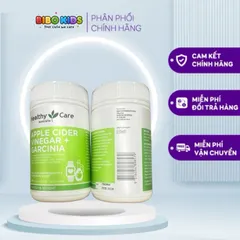 Viên uống giấm táo giảm cân Healthy Care - Hỗ trợ giảm cân hiệu quả với chiết xuất giấm táo và Garcinia Cambogia