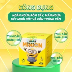 Sáp Ấm Minion Giữ Ấm Cơ Thể Cho Bé - Chống Khô Da, Hỗ Trợ Viêm Đường Hô Hấp, An Toàn Từ Thiên Nhiên