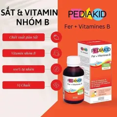 Pediakid Bổ Sung Fer + Vitamines B Cho Trẻ Từ 6 Tháng