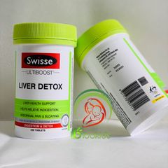 Thải Độc Gan Swisse Liver Detox Úc 200 Viên - Hỗ Trợ Thải Độc, Tăng Cường Chức Năng Gan Từ Thành Phần Tự Nhiên
