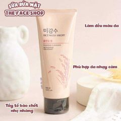 Sữa rửa mặt Gạo The Face Shop Rice Water Bright Foaming Cleanser, Hàn Quốc
