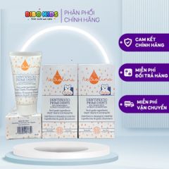 Kem đánh răng Nebiolina cho trẻ em - Kem đánh răng hữu cơ không chứa Fluor, làm sạch răng sữa an toàn và hiệu quả