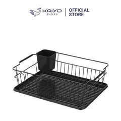 Giá úp bát Kaiyo KDR-6094 có khay hứng nước, chất liệu inox và nhựa, tiện lợi cho gia đình 6 người, thiết kế chống ẩm ướt.