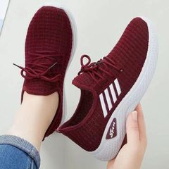Giày Thể Thao Nữ Dây Buộc Sport 4 Màu Đế 3cm - Giày Đi Bộ, Đánh Bóng Chuyền, Thể Dục Năng Động