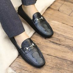 Giày Mọi Nam Lười Da Mềm Họa Tiết Cá Sấu - Giày Tây Thời Trang Dễ Phối Đồ Chất Lượng Cao