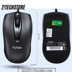 Chuột Fuhlen L102 Quang Học Ergonomic + Lót Chuột Razer - Chuột Gaming Chất Lượng Cao, Tương Thích Đa Nền Tảng, BH 12 Tháng