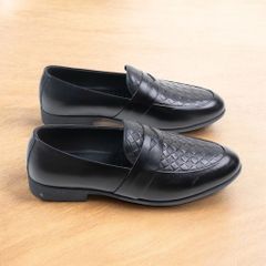 Giày Lười Nam Da Mềm In Họa Tiết Caro - Giày Tây Công Sở Đế Cao Su Chống Trơn Trượt, Dễ Phối Đồ, Thời Trang Nam