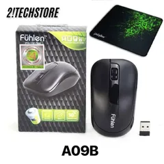 Chuột Không Dây Fuhlen A09B - Ergonomic, 2.4GHz, 1000DPI, Kết Nối Ổn Định, Tiết Kiệm Pin, Phụ Kiện Máy Tính Chất Lượng Hàng Đầu