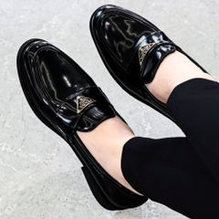 Giày Tây Lười Nam Đế Cao Su Mềm Chống Trơn Trượt - Giày Da Bóng Lịch Lãm Dễ Phối Đồ Cho Chú Rể