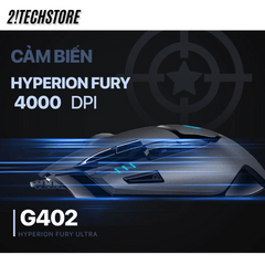 Chuột Gaming Logitech G402 Hyperion Fury Có Dây + Lót RAZER - Tốc Độ Quét 1ms, Cảm Biến Delta Zero, Đèn LED RGB, Dành Cho Game Thủ