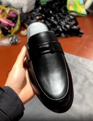 Giày Sục Nam Thời Trang Logo Chữ Hờ - Phong Cách Quý Ông Sang Trọng, Lịch Lãm - Giày Da Nam Cao Cấp