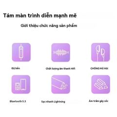 Tai Nghe Không Dây Bluetooth H6 HiFi Bass - Chống Ồn, Màn Hình LED, Pin 70 Giờ, Chống Nước IPX5, Tương Thích Thẻ SD