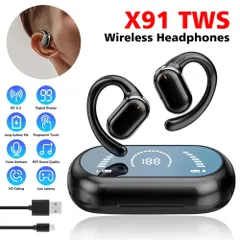Tai nghe Bluetooth không dây X91 OWS V5.3 chống nước IPX5 - Âm thanh HD, điều khiển cảm ứng thông minh, thời gian sử dụng 48 giờ