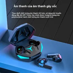 Tai Nghe Không Dây Bluetooth DX22 V5.5 TWS Chơi Game Không Độ Trễ, Chế Độ Âm Nhạc & Micro, Âm Thanh HiFi, Chống Nước