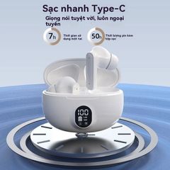 Tai Nghe Bluetooth 5.4 D56 Không Dây Chống Ồn - Tai Nghe Sport Gaming Điều Khiển Cảm Ứng, Âm Thanh Bass Mạnh Mẽ, Thời Gian Sử Dụng 4-8 Giờ
