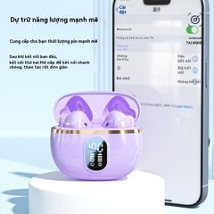 Tai nghe Bluetooth không dây J08 TWS V5.4 - Giảm tiếng ồn CVC8.0, Màn hình LED, Âm thanh Hi-Fi Stereo, Hộp sạc chống nước