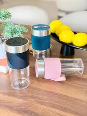 Máy Xay Sinh Tố Cầm Tay WMF Küchenminis Mix On The Go - Tiện Lợi, An Toàn, Thiết Kế Sang Trọng, Dung Tích 300ml, Pin Sạc USB