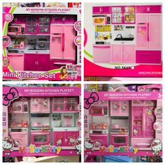 Bộ Đồ Chơi Nhà Bếp 3 Ngăn Mini Kitchen Set Có Đèn Âm Thanh - Phát Triển Tư Duy Sáng Tạo Cho Trẻ 3-8 Tuổi