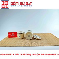 Cốc Lọc Trà Gốm Sứ Họa Tiết Xương Cá - Sang Trọng, Thẩm Mỹ, Quà Tặng Độc Đ đáo cho Người Yêu Trà