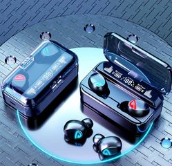 Tai Nghe Bluetooth Không Dây S10 Pro TWS Chống Ồn, Âm Thanh HIFI 9D, Sạc Dự Phòng 2200mAh, Chống Nước IPX7, Micro Nhét Cảm Ứng