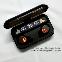 Tai Nghe Không Dây S10 Pro TWS Bluetooth 5.2 - Âm Thanh Hifi, Chống Ồn, Kiêm Sạc Dự Phòng 2200mAh, Chống Nước, Cảm Ứng