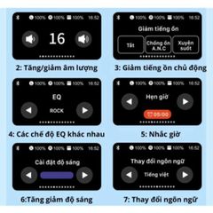 Tai nghe Bluetooth A9 Pro Chống ồn, Kháng nước IPX5 - Tai nghe in-ear Cảm ứng Thông minh với Màn hình LED và Chất lượng Âm thanh Tuyệt vời