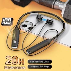 Tai Nghe Không Dây Bluetooth L08 TWS Thể Thao Đeo Cổ, Âm Thanh Nổi, Thời Gian Sử Dụng 10 Giờ, Màn Hình LED, Âm Thanh Trung Thực Cao
