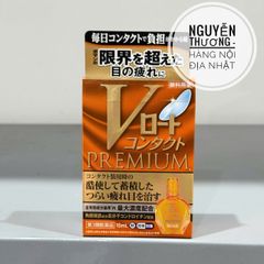 Nước Nhỏ Mắt Rohto V-Premium - Dưỡng ẩm, Làm Sáng Mắt, Giảm Mệt Mỏi, Hàng Nội Địa Nhật Bản, Sản Phẩm Chăm Sóc Mắt Cao Cấp