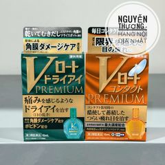 Nước Nhỏ Mắt Rohto V-Premium - Dưỡng ẩm, Làm Sáng Mắt, Giảm Mệt Mỏi, Hàng Nội Địa Nhật Bản, Sản Phẩm Chăm Sóc Mắt Cao Cấp
