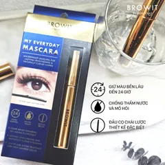 Chuốt Mi Dày Dài Browit Nongchat Thái Lan - Mascara Chống Nước Tạo Độ Dày & Dài Mi Tự Nhiên 24 Giờ