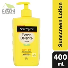 Kem Chống Nắng Neutrogena Beach Defense SPF 50 - Kem Bảo Vệ Da Đi Biển, Chống Nước, Thẩm Thấu Nhanh, An Toàn Cho Da