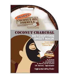 Mặt nạ thải độc tố dừa than hoạt tính Palmer's Coconut Oil Formula 20 mL - Giúp làm sạch và sáng da, chăm sóc da tự nhiên