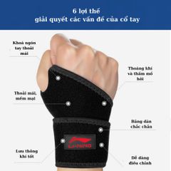 Đai Quấn Bảo Vệ Cổ Tay Lining - Chống Chấn Thương và Bong Gân Khi Tập Gym, Dụng Cụ Thể Thao Chất Lượng Cao AQAH254
