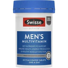 Viên Uống Bổ Sung Vitamin Tổng Hợp Cho Nam - Swisse Men’s Ultivite Multivitamin 60 Viên Hỗ Trợ Sức Khỏe Tinh Thần Và Năng Lượng