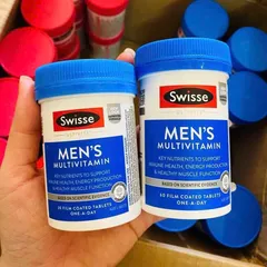 Viên Uống Bổ Sung Vitamin Tổng Hợp Cho Nam - Swisse Men’s Ultivite Multivitamin 60 Viên Hỗ Trợ Sức Khỏe Tinh Thần Và Năng Lượng