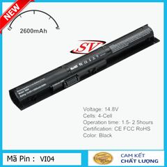 Pin Laptop HP ProBook VI04 - Thay thế cho 440, 445, 450, 455 G2 Series - Hàng mới 100%, Bảo hành 9 tháng, Dung lượng 2400mAh-3000mAh