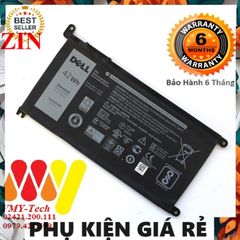 Pin Laptop Dell Vostro 5468, Inspiron 13-5000, 13-7000 WDX0R - Chính Hãng 100% - Đen, 42W, Thay Thế - Linh Kiện Laptop Xịn