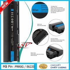 Pin Laptop DELL E6220 E6230 E6320 E6330 E5220 4400-5200mAh - Pin Thay Thế Chất Lượng Cao, Bảo Hành 9 Tháng