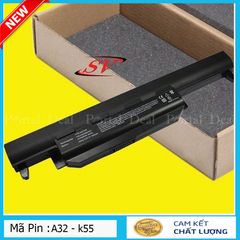 Pin Laptop ASUS A32-K55 K45 K55 K75 A45 A55 R400 R500 6 Cell 4400-5200mAh - Thay Thế Chính Hãng, Bảo Hành 9 Tháng
