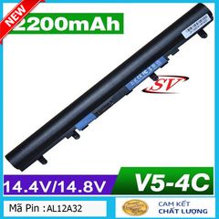 Pin Laptop ACER Aspire V5-471 V5-431 V5-531P V5-551 V5-571 - Pin Lion 2200mAh 4 Cell, Bảo Hành 9 Tháng, Hàng Mới 100%