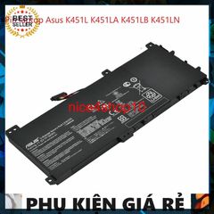 Pin Laptop Asus Chính Hãng - Pin Zin K451L K451LA K451LB K451LN C21N1335 38W Đen, Bảo Hành 100%