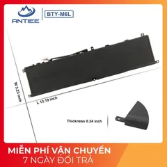Pin Laptop MSI BTY-M6L Chính Hãng Cho GS65, GS75, GS65VR, PS42, PS63, P65 Stealth Thin - Bảo Hành 100% Mới 100%