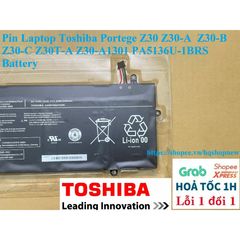 Pin Laptop Toshiba Portege Z30 Z30-A1 Z30-B Z30-C Z30T-A PA5136U-1BRS 14.8V 52Wh - Bảo Hành 5 Tháng, Sản Phẩm Mới 100%