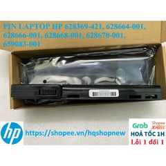 Pin Laptop HP Chính Hãng 6 Cell - Tương Thích Mẫu 628369-421, 628664-001, 628666-001, 628668-001, 628670-001, 659083-001